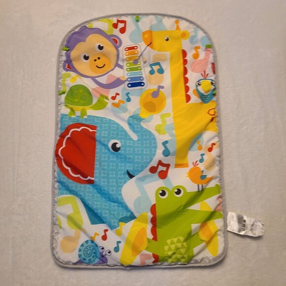 Fisher-Price Baby Changing Pad Play Mat With Colorful Jungle Animal Print - Picture 2 of 5
